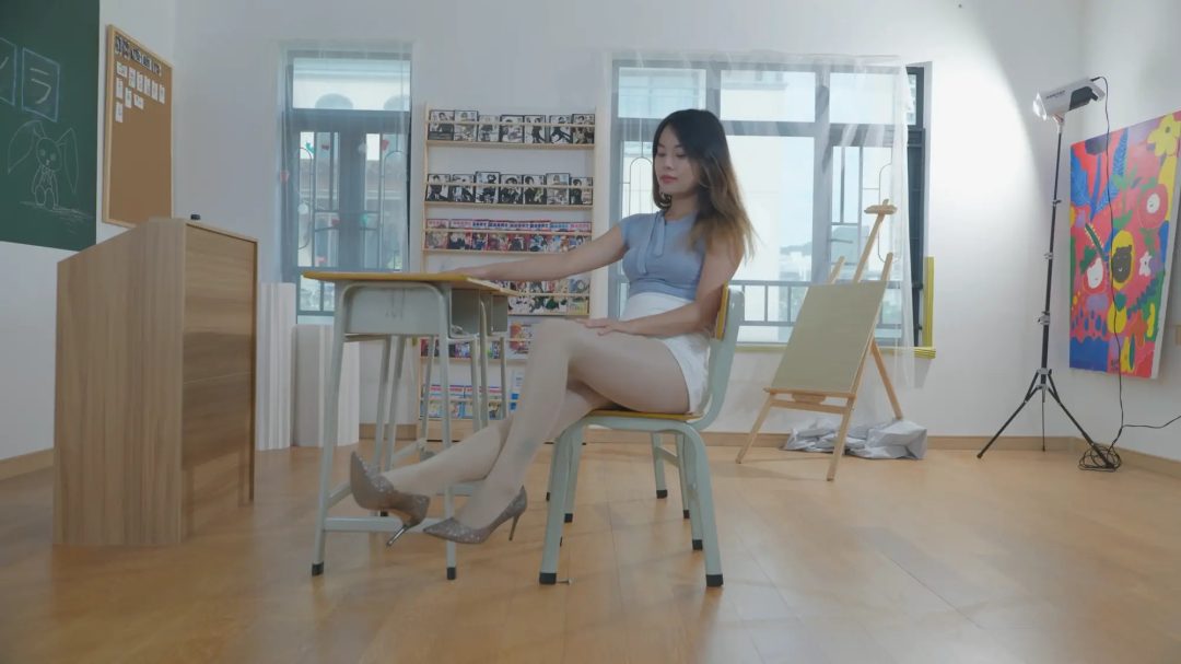 灰灰捆绑琪琪老师-2