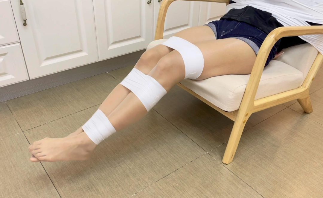 【小橙】【招模特】椅子上的白色胶带捆绑，4层胶带封嘴+丝袜蒙眼，多层封堵爱好者必看-10