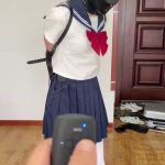 白丝JK的梓萱全包头套