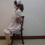 紧缚实验室（第三集） 小海星秒变小护士服 白袜堵嘴 五花捆绑 棉口罩 挣脱自救