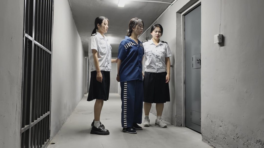 【鑫鑫工作室】林静如因职场的卫生打扫问题与同事发生口角，后因奶奶生病住院而逃狱，被李抓住并带回。在审讯中，解释自己因担心奶奶病情而逃跑，但被认为情节严重，需更换戒具并加重处罚。威胁她若再逃将面临更重刑-6