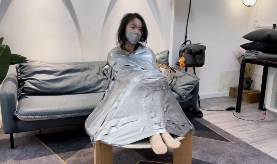 【缚艺录】【小知】桌子上的银色胶带全包，嘴巴得封严实-4
