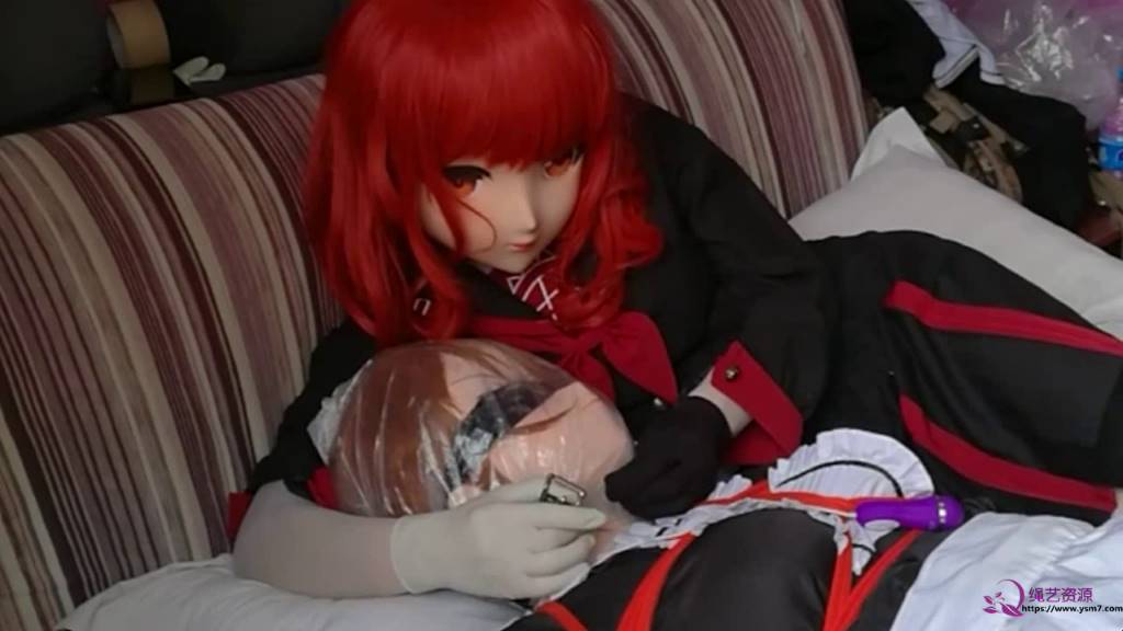 BG kigurumi窒息 紧缚 女仆-7