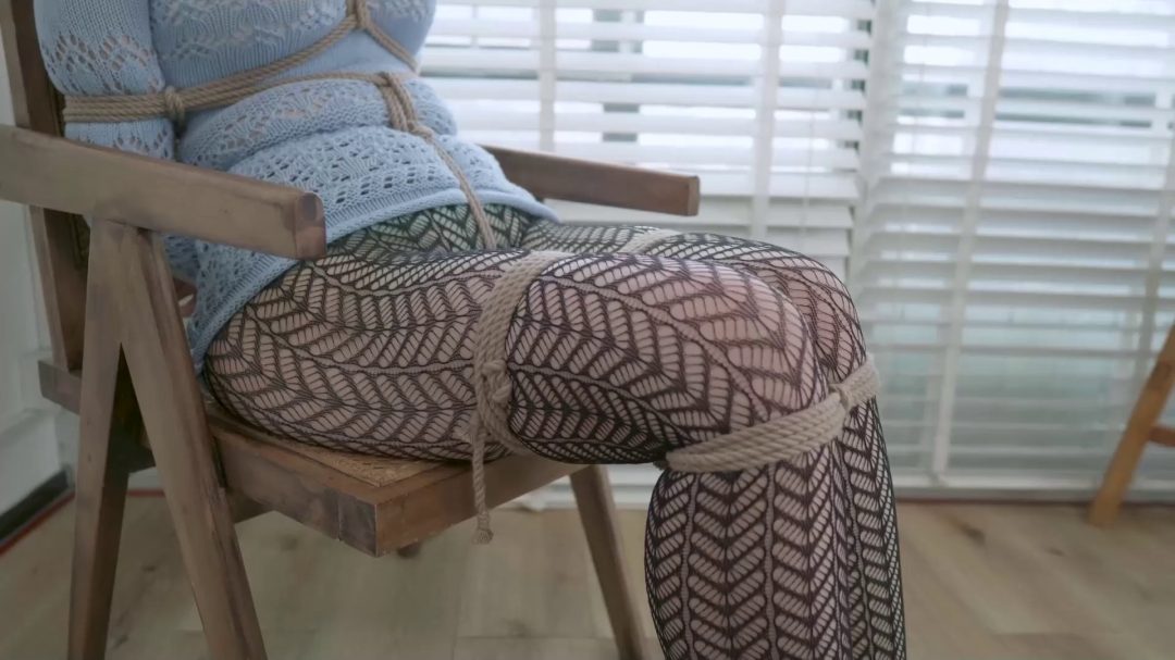 镂空黑丝、镂空毛衣、镂空内衣、镂空内裤，极致紧缚，丝袜勒嘴-5