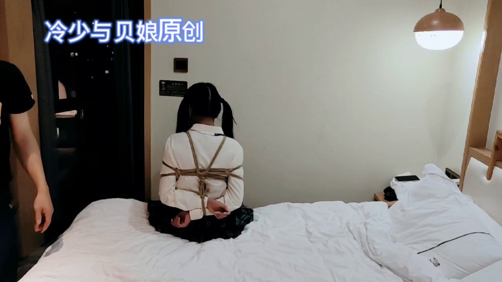 双马尾JK少女，冷少的紧缚固定调教-2