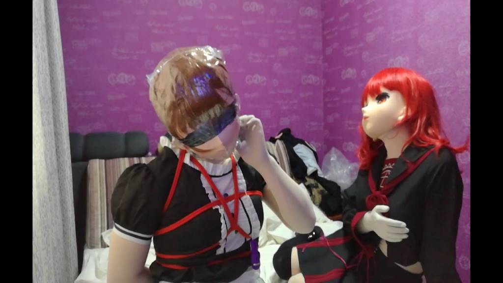 BG kigurumi窒息 紧缚 热缩袋 女仆-8