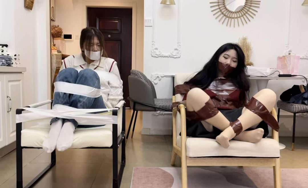 【缚艺录】【小丹】妆后的小丹，与好友的捆绑-5