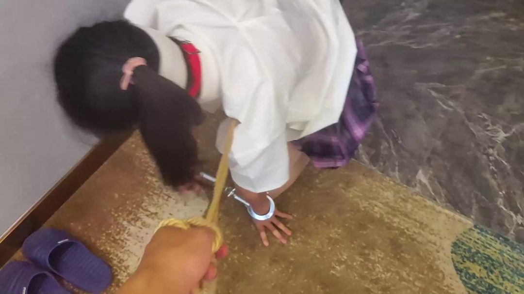 邻居妹妹3（上集）18岁妹妹走股绳，吊绑，挠痒痒，抽打，tk，强制-4