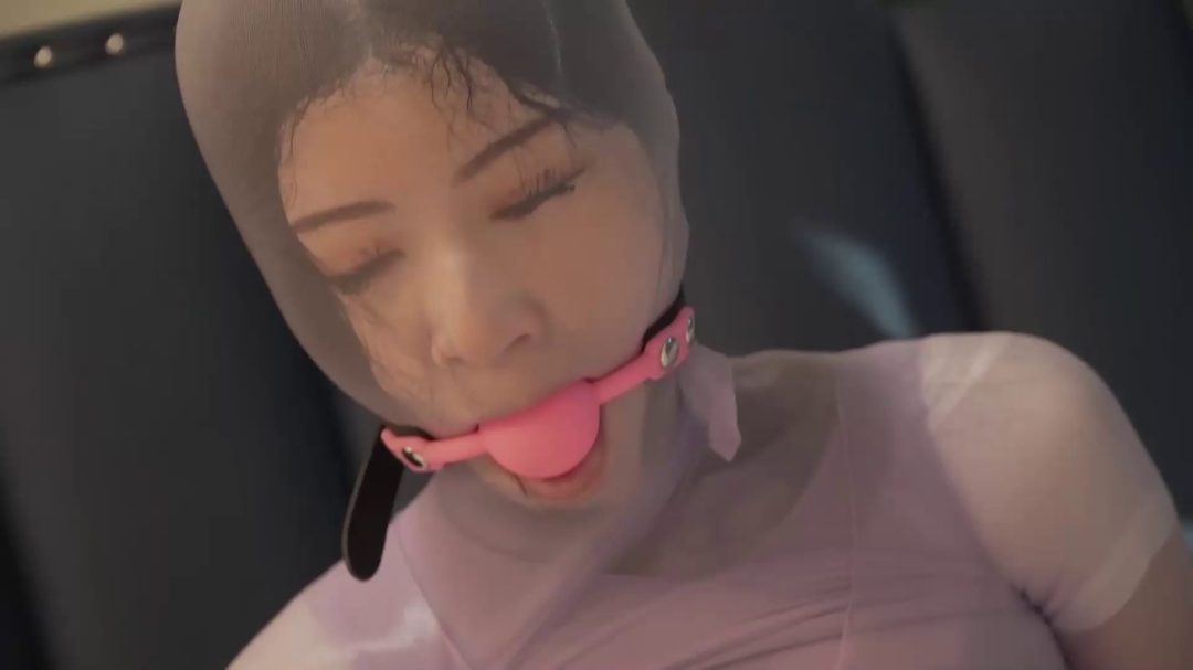 害羞长腿妹妹被木乃伊紫色丝袜全包-3