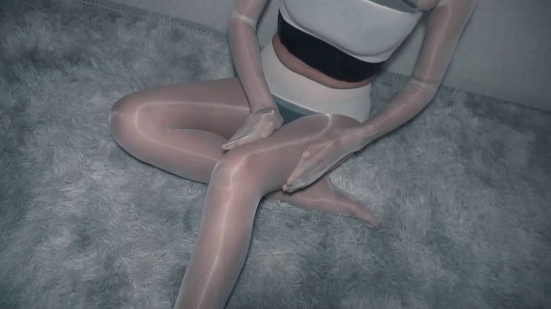 170长腿学姐油亮3条丝袜全包，丝袜套头！紧紧包裹！-2