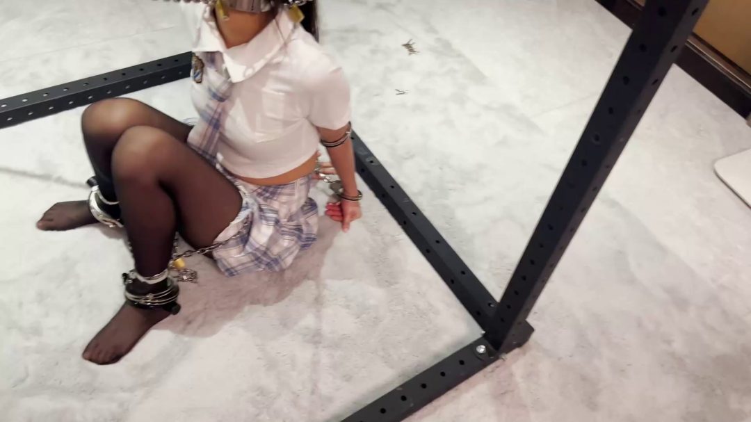 铁链 镣铐项圈紧紧固定-7