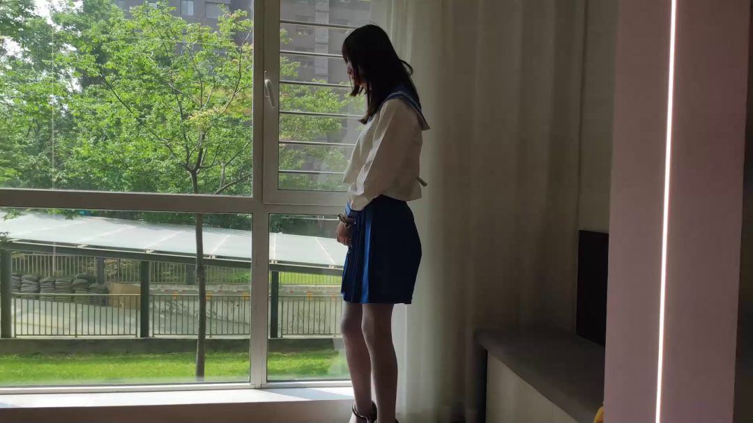 学生小月与音乐老师共侍一主-2