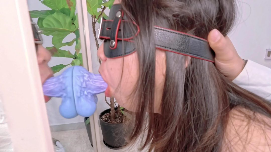 深度调教——极致的折磨与严格的训练带来的温顺和臣服（超紧股绳/强制深喉/口侍奉训练/TD/肛勾/强制踮脚）-8