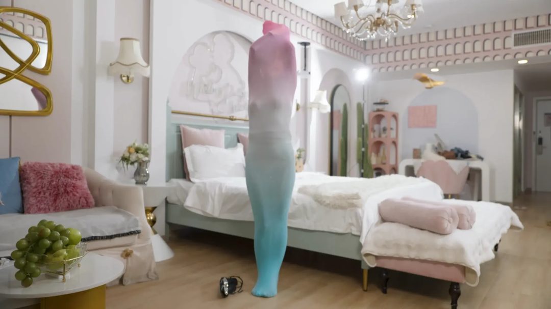 彩色丝袜睡袋全包蠕动-7