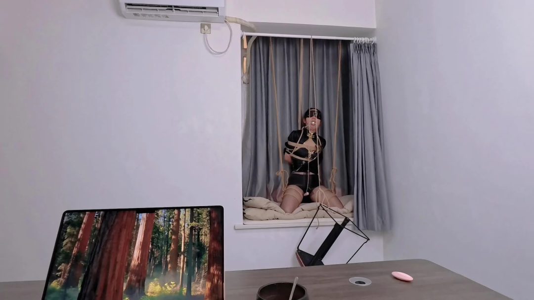 coser被迷晕做成真人手办放在办公室供老板玩赏（失禁/股绳/TD/折磨/强G/宁红夜cos）-4