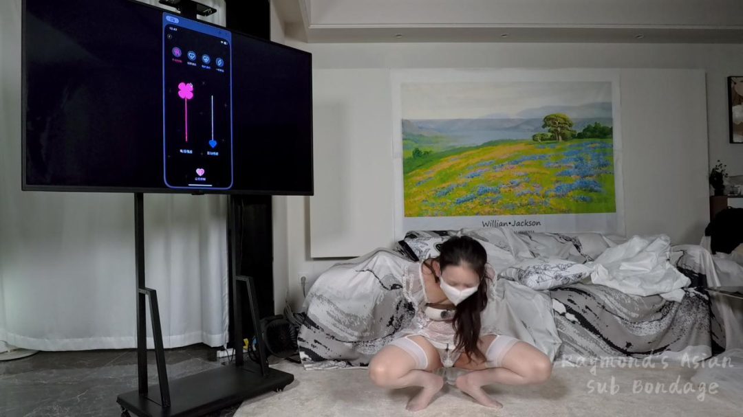 【Raymond】被胁迫的准新娘7:邪恶的计划与残忍的训练（秒潮下的M姿势训练和Y蒂抗敏训练）(严密堵嘴/包手/失禁/乳胶口罩)-2