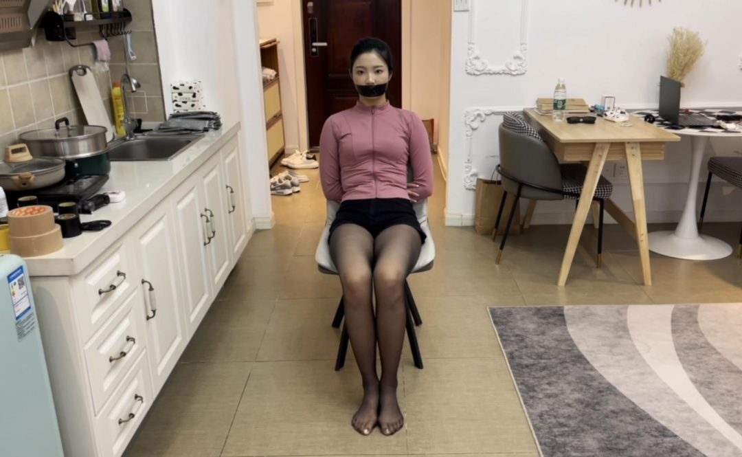 【小橙】小橙的椅子缚下的，双重胶带封嘴-8