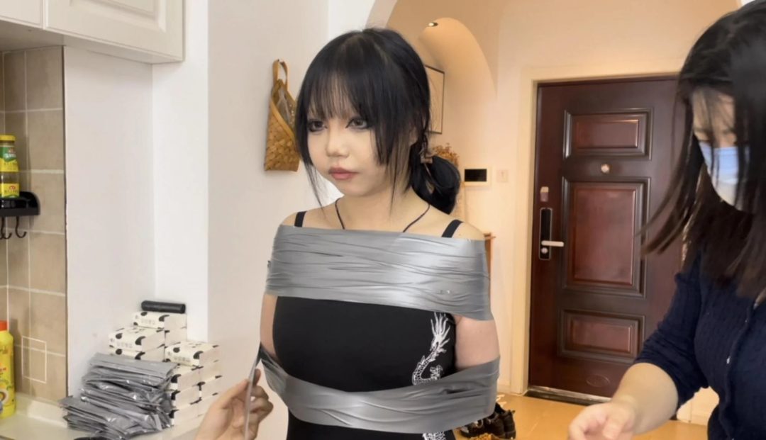 小鹿】新模小鹿，风格比较哥特，挣扎度也很棒，第一次来体验，那胶带必然少不了-2