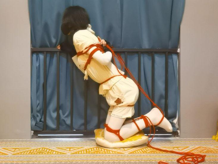 固定在栏杆下动不了的直臂驷马自缚教程-2