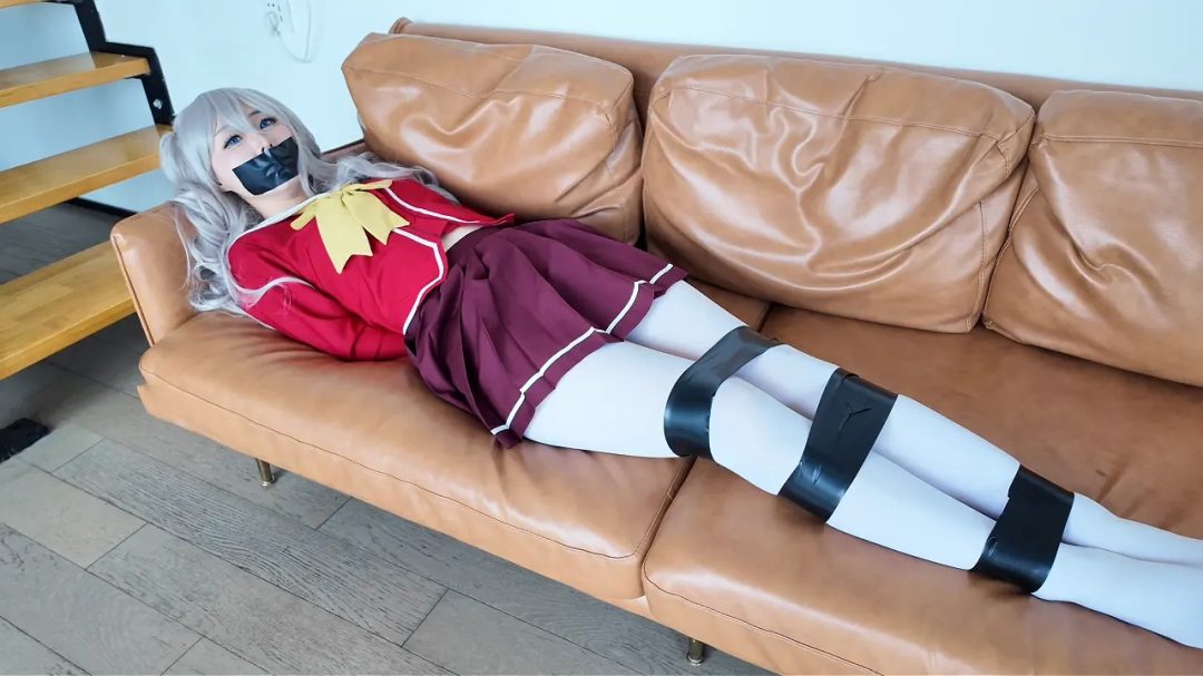 【Chrisgag cosplay系列】友利奈绪居家自缚 被入室捆绑挣扎-上半部分-3