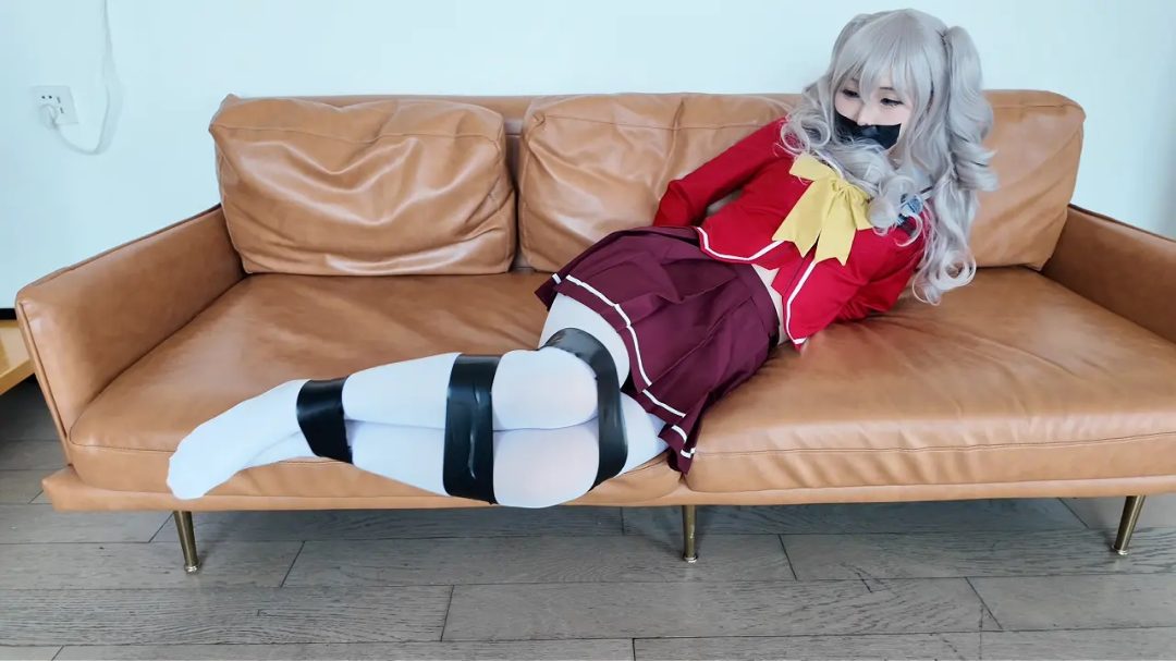 【Chrisgag cosplay系列】友利奈绪居家自缚 被入室捆绑挣扎-上半部分-1