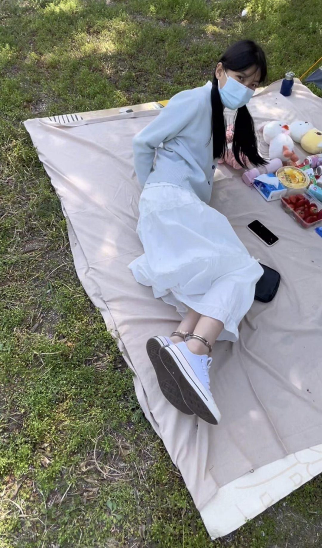 镣铐春游记-18岁女孩镣铐露营的一整天（上）-5