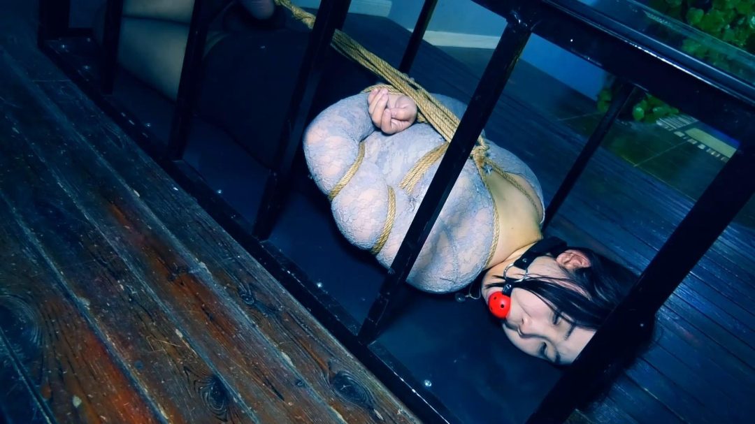 《塑料姐妹》第1集 美女被捆绑起来在K歌房唱歌驷马捆绑囚禁在桌子下面-5