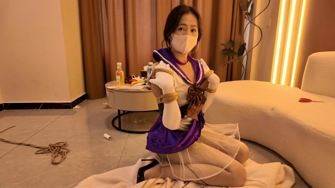 文慧人形犬，水冰月美少女服装的虐恋虐缚-3