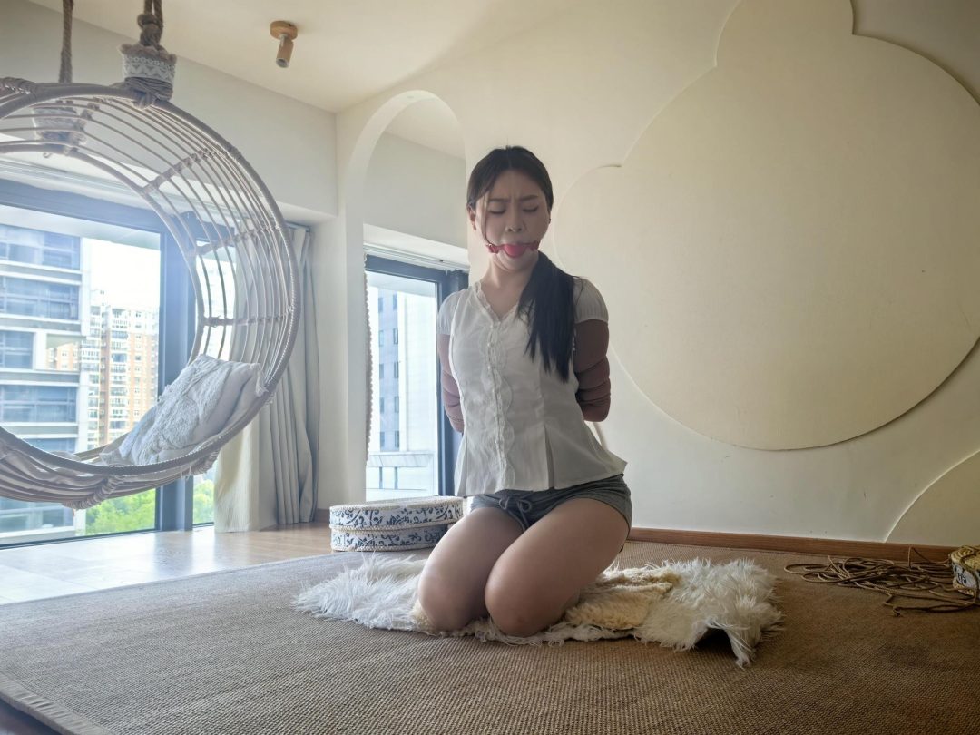 绳艺日常：从未被绑的三个新妹子，沉浸式体验，合集分享-10
