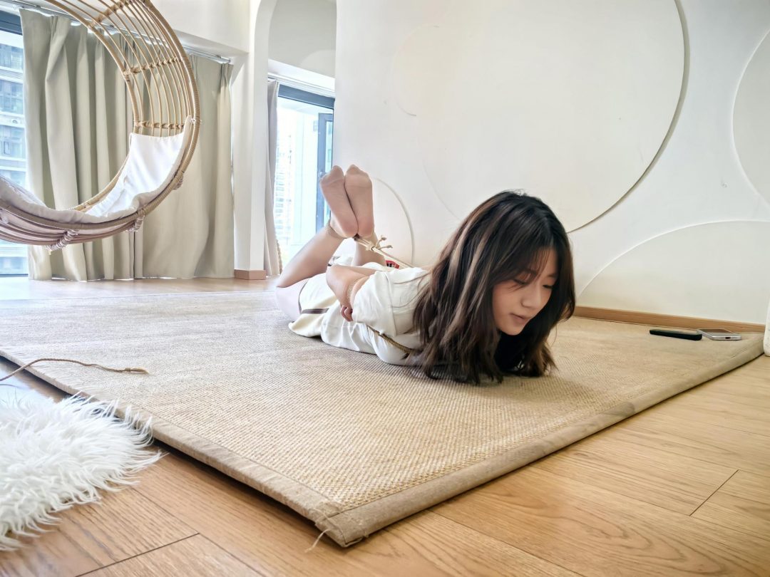 绳艺日常：从未被绑的三个新妹子，沉浸式体验，合集分享-8