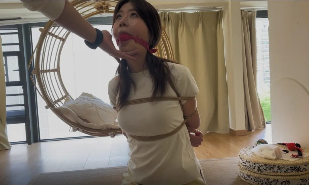 绳艺日常：从未被绑的三个新妹子，沉浸式体验，合集分享-5