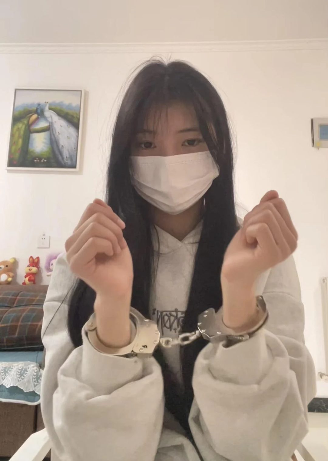 18岁女高中生的镣铐vlog-拘禁学习-2