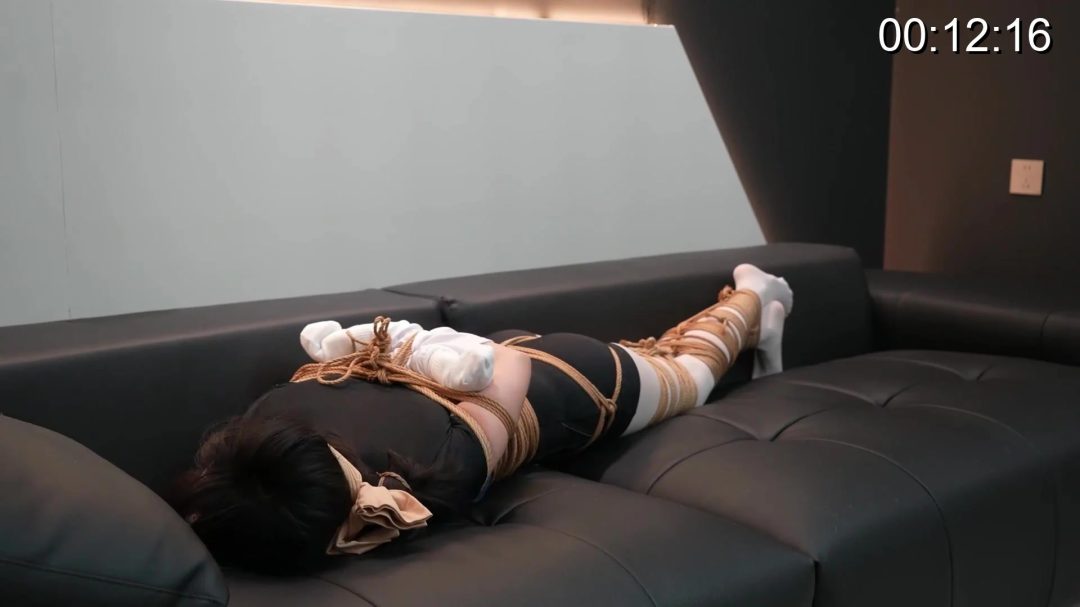 【嗷嗷】【原创】复杂结构，古典派日式紧缚，细麻绳紧密束缚-4