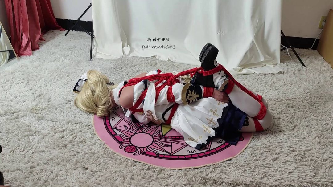 芭芭拉直臂分腿杆踮脚吊缚驷马吊缚放置-3