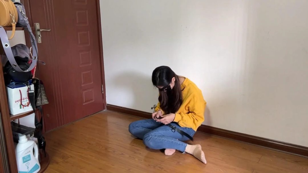 职业装K9Ⅱ 正装领带 丝袜狗链 项圈 皮鞭 眼罩 蒙眼 舔脚 锁链 强制站立 边缘控制 栓着的项圈-2