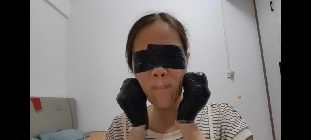 再度来感受胶布封嘴的媳妇-3