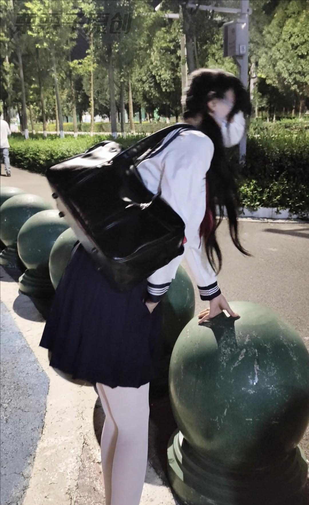 【栗栗子原创】《沦为玩具的双马尾小M 03》 户外、逛街、商场、大街失禁、双马尾、水手服、白丝-4