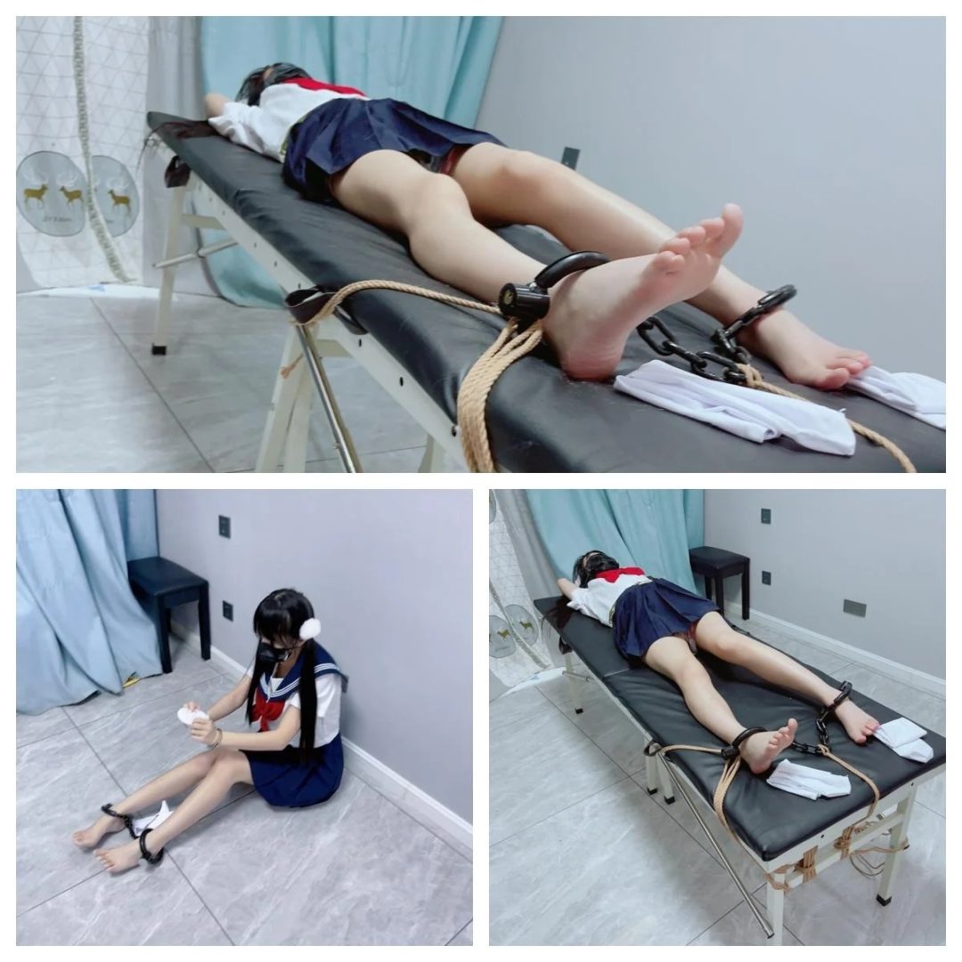 jk少女茶茶女囚体验4-镣铐TK、镣铐展示、带镣脱缚挑战、戴镣穿脱白丝，裸足白丝一次满足！-2
