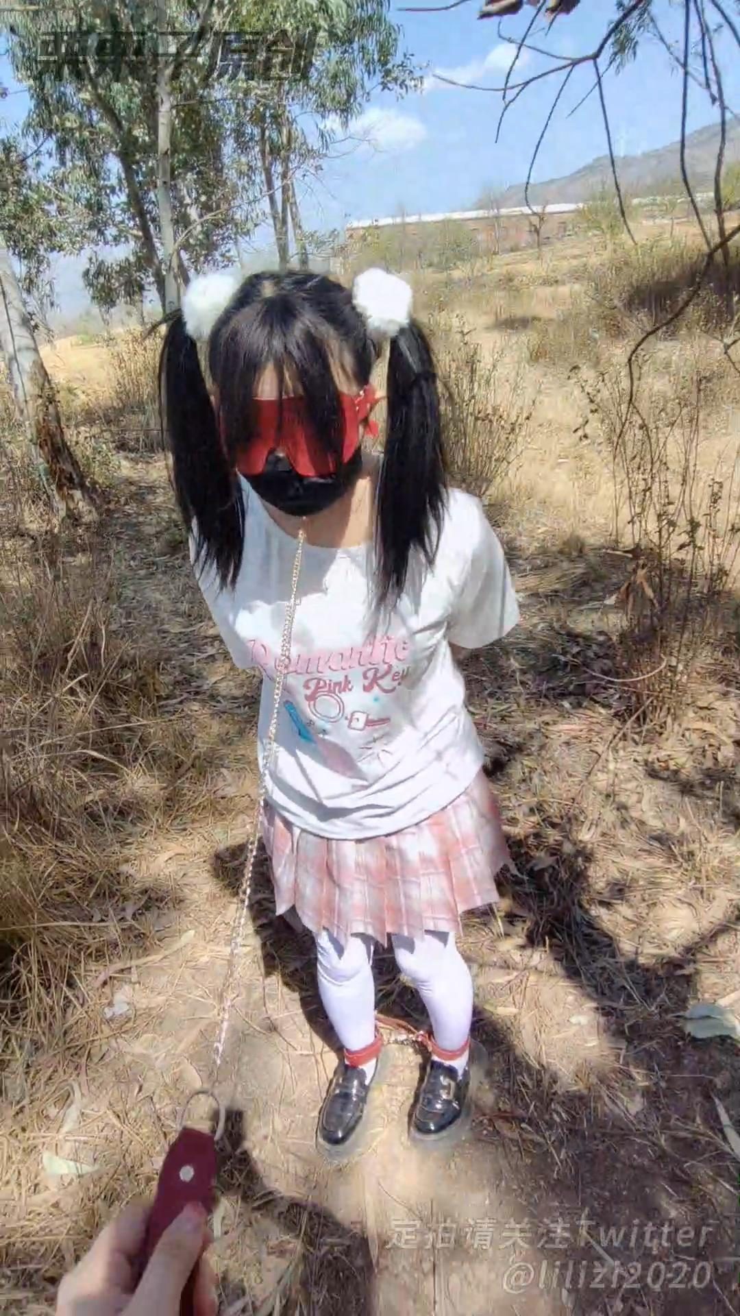 《小女仆日常调教04》户外羞耻调教、户外强制高高、自嗨、JK白丝-5
