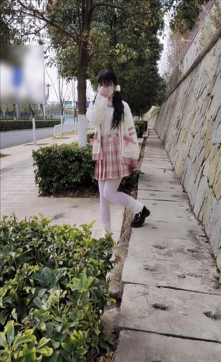 《被欺凌的乖乖女班长 05》 户外、马路、自缚、遥控、JK、双马尾、龟甲缚-6