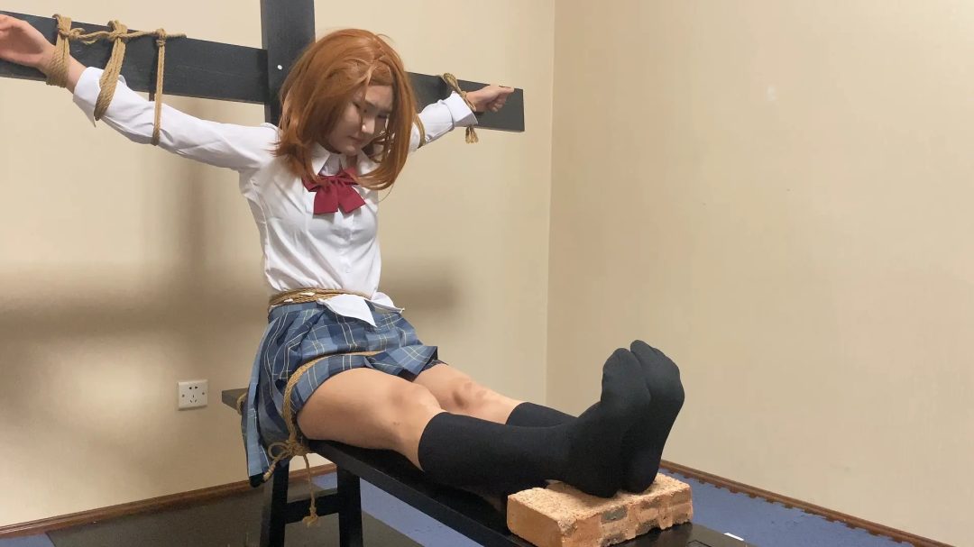 《御坂美琴的磨难》老虎凳剧情 日式反绑 老虎凳 胸缚 抚摸 TK 挣扎 固定-1