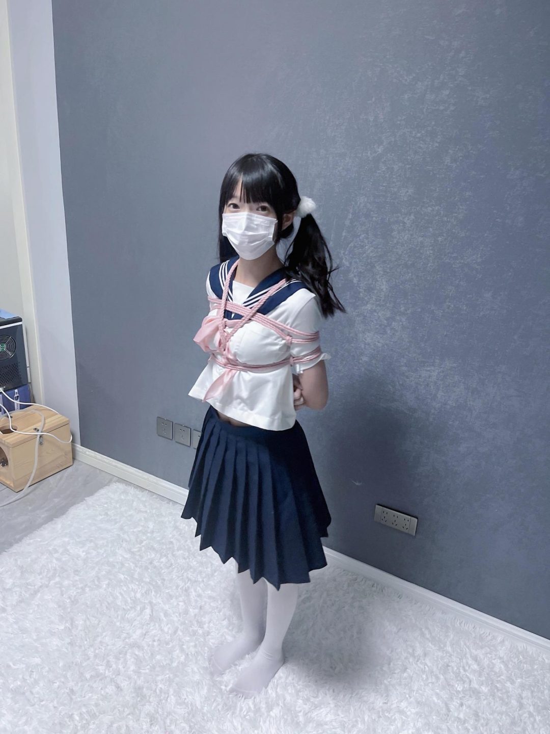 茶茶捆绑跳舞1-双马尾白丝jk萝莉跳宅舞-“染上你的颜色”-3