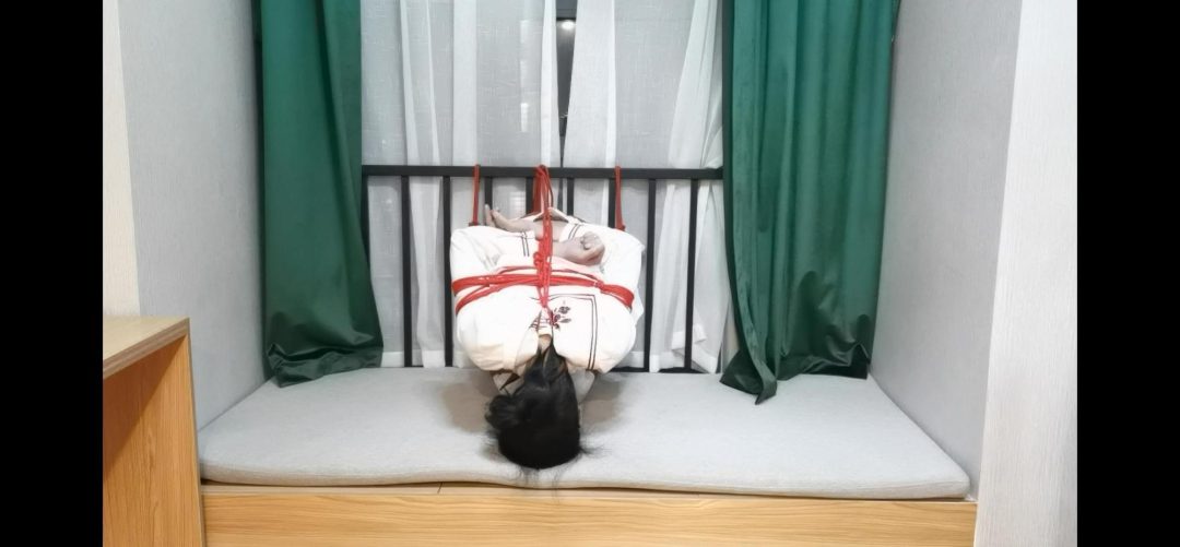 窗户围栏开腿日式固定自缚-7
