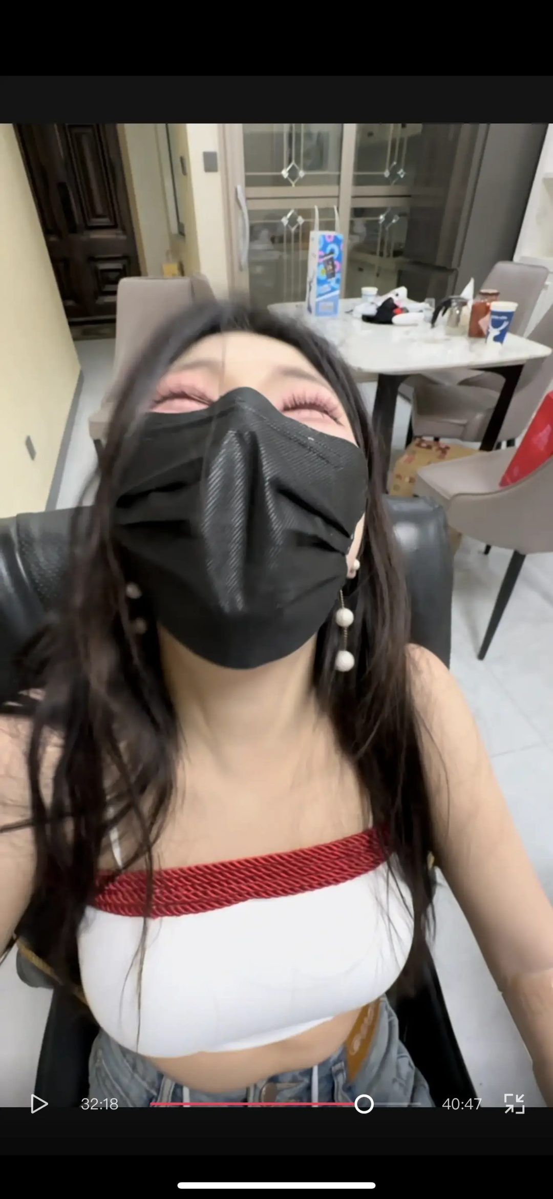 郊狼固定电击虐腹虐大腿内侧折磨玩弄白富美希希（2）-4