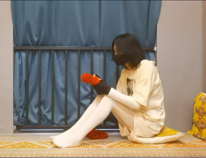 固定在栏杆下动不了的直臂驷马自缚教程-4