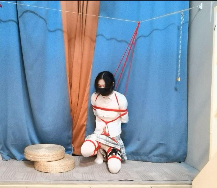 肛钩走绳拿钥匙自缚-10