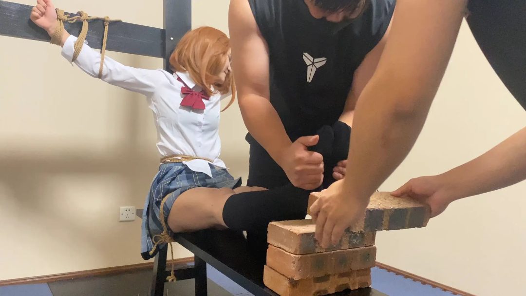 《御坂美琴的磨难》老虎凳剧情 日式反绑 老虎凳 胸缚 抚摸 TK 挣扎 固定-6