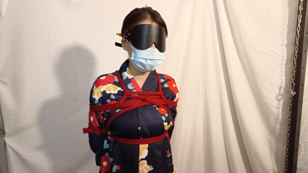 新模云云绳艺初体验，和服+驷马+吊缚，坚持不住连连哀嚎求饶-2