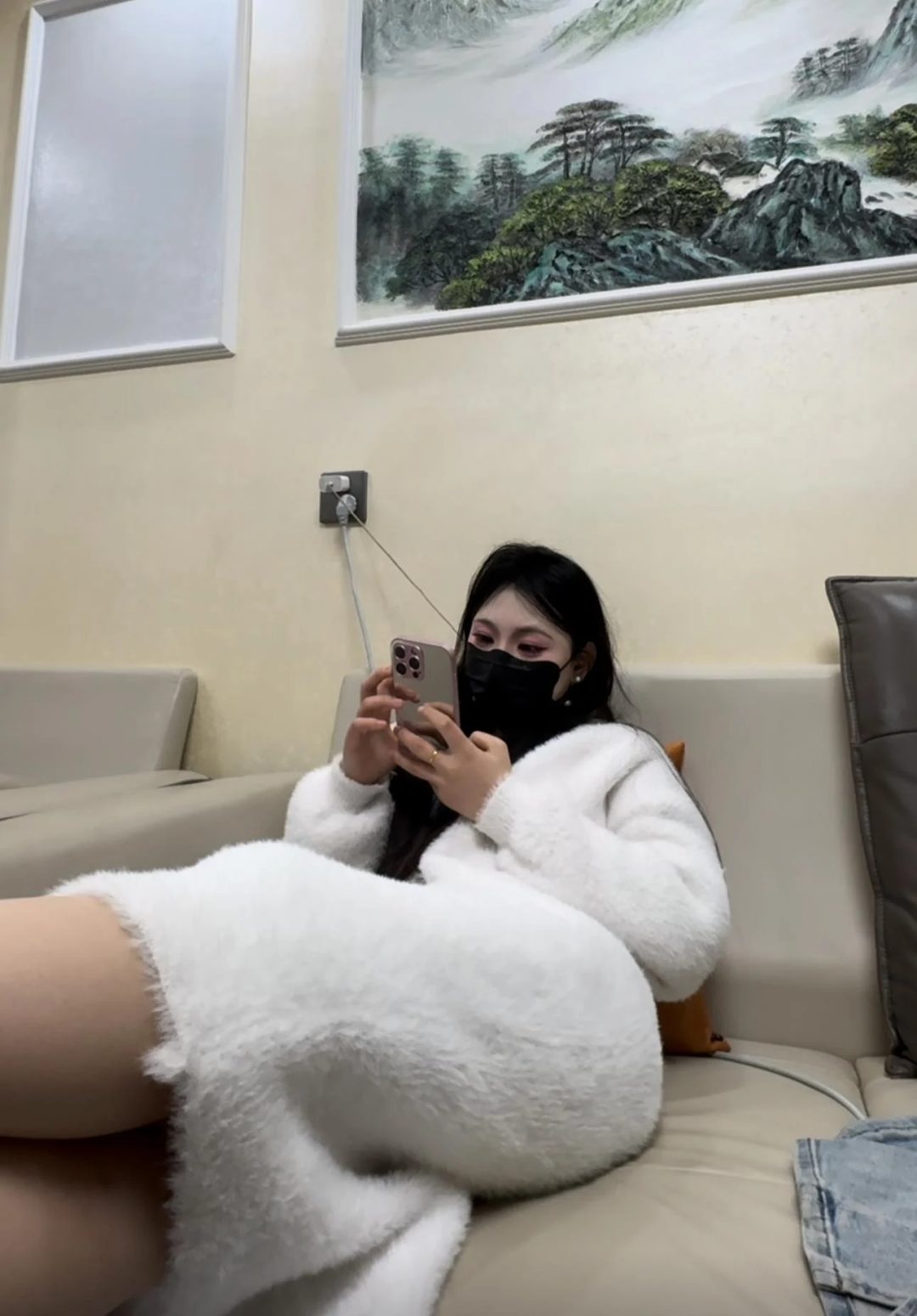 郊狼固定电击虐腹虐大腿内侧折磨玩弄白富美希希（2）-1