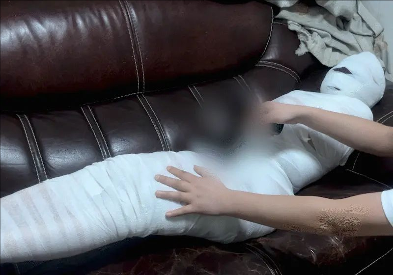 小董的初次木乃伊体验 - 全过程 - 筋膜枪强制-2